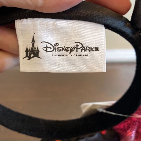 Disney Parks Multicolor Dots Minnie Ears With Pink Bow - NWT - Picture 3 of 7